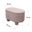 Kontrasto Пуф Teddy Duo 70x42x41 см, лососевый цвет, Dw, 6.01 97977 - Home Club, изображение 7