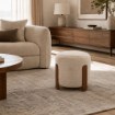 Kontrasto Пуф Seul 37x37x38 см Fut, бежевый/орех, Dw, Meb000689 - Home Club, изображение 4