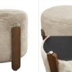 Kontrasto Пуф Seul 37x37x38 см Fut, бежевый/орех, Dw, Meb000689 - Home Club, изображение 5
