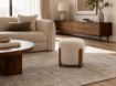 Kontrasto Пуф Seul 37x37x38 см Fut, бежевый/орех, Dw, Meb000689 - Home Club, изображение 10