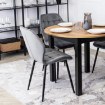 Mebel Elite Стул Lucky, серый, велюровый, ME.LUCKY/P/V/K - Home Club, изображение 4