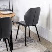 Mebel Elite Стул Lucky, серый, велюровый, ME.LUCKY/P/V/K - Home Club, изображение 5
