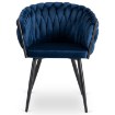 Mebel Elite Стілець Elena, темно-синій, плетений, велюровий, ME.ELENA/GR/V/K - Home Club, зображення 7