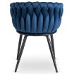 Mebel Elite Стілець Elena, темно-синій, плетений, велюровий, ME.ELENA/GR/V/K - Home Club, зображення 9