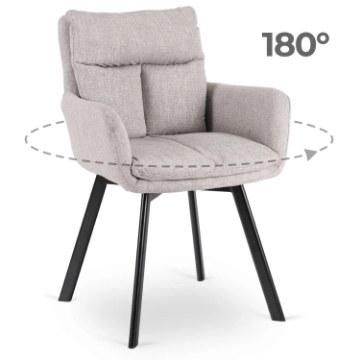 Mebel Elite Вращающееся кресло Cortado, серого цвета, ME.CORTADO/P/CZ/T/K - Home Club