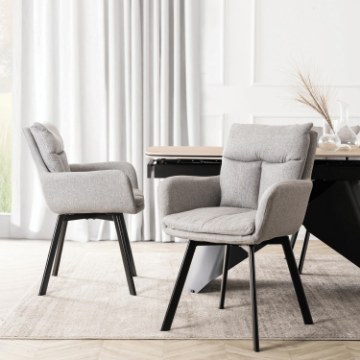 Mebel Elite Вращающееся кресло Cortado, серого цвета, ME.CORTADO/P/CZ/T/K - Home Club