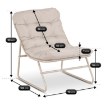 Mebel Elite Комплект садовой мебели Megara, бежевый, ME.MEGARA/P/T/ZES - Home Club, изображение 9