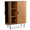 Mebel Elite Комода Trish 100 см, дводверна, розсувна, дуб, ME.TRISH/D/KOM100 - Home Club, зображення 4