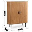 Mebel Elite Комода Trish 100 см, дводверна, розсувна, дуб, ME.TRISH/D/KOM100 - Home Club, зображення 7