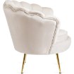 Mebel Elite Кресло Angel кремового цвета из велюра, ME.ANGEL/KR/V/FW - Home Club, изображение 4