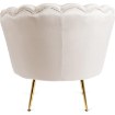 Mebel Elite Кресло Angel кремового цвета из велюра, ME.ANGEL/KR/V/FW - Home Club, изображение 6
