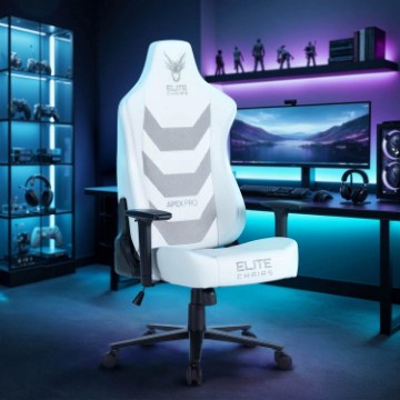 Mebel Elite Игровое вращающееся кресло Apex, белого цвета, ME.APEX/B/E/FO - Home Club
