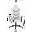 Mebel Elite Ігрове обертове крісло Apex, біле, ME.APEX/B/E/FO - Home Club, зображення 18