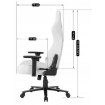 Mebel Elite Ігрове обертове крісло Apex, біле, ME.APEX/B/E/FO - Home Club, зображення 19