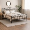 Mebel Elite Металеве ліжко Griffin 160x200, чорне, ME.GRIFFIN/160/CZ/LOZ - Home Club, зображення 2