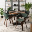 Mebel Elite Стілець Gary 2 Зелений/Горіх, ME.GARY2/Z/O/T/DG/K - Home Club, зображення 2