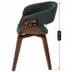 Mebel Elite Стілець Gary 2 Зелений/Горіх, ME.GARY2/Z/O/T/DG/K - Home Club, зображення 10