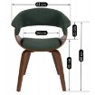 Mebel Elite Стілець Gary 2 Зелений/Горіх, ME.GARY2/Z/O/T/DG/K - Home Club, зображення 11