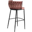 Mebel Elite Барный стул Flores, розовый, велюровый, ME.FLORES/R/CZ/V/H - Home Club, изображение 4