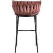 Mebel Elite Барный стул Flores, розовый, велюровый, ME.FLORES/R/CZ/V/H - Home Club, изображение 6