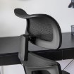 Mebel Elite Обертове крісло Caret, ергономічне, чорне, ME.CARET/CZ/T/FO - Home Club, зображення 4