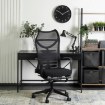 Mebel Elite Обертове крісло Acton, ергономічне, чорне, ME.ACTON/CZ/T/FO - Home Club, зображення 2