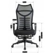 Mebel Elite Обертове крісло Acton, ергономічне, чорне, ME.ACTON/CZ/T/FO - Home Club, зображення 12