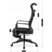 Mebel Elite Обертове крісло Acton, ергономічне, чорне, ME.ACTON/CZ/T/FO - Home Club, зображення 13