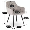 Mebel Elite Стул Modesto, серый велюр, ME.MODESTO/P/CZ/V/K - Home Club, изображение 9