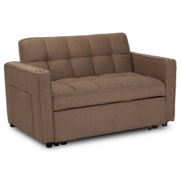 Mebel Elite Раскладной кресло-кровать Aster для сна, коричневого цвета, ME.ASTER/BR/T/SOF - Home Club