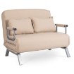 Mebel Elite Двухместное раскладное кресло Bart 2, бежевого цвета, ME.BART2/BZ/T/FW - Home Club