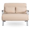 Mebel Elite Двухместное раскладное кресло Bart 2, бежевого цвета, ME.BART2/BZ/T/FW - Home Club, изображение 3