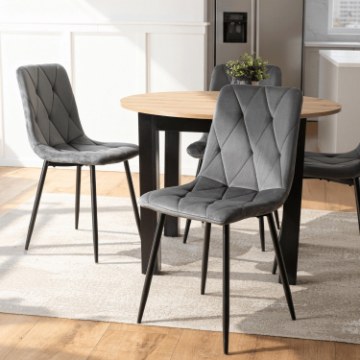 Mebel Elite Стул Robin, серый, велюровый, ME.ROBIN/P/V/K - Home Club