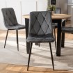 Mebel Elite Стул Robin, серый, велюровый, ME.ROBIN/P/V/K - Home Club, изображение 3