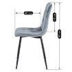 Mebel Elite Стул Robin, серый, велюровый, ME.ROBIN/P/V/K - Home Club, изображение 10