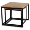 Mebel Elite Набор столиков Carmi «Золотой дуб»/«Черный», ME.CARMI/DZ/CZ/L - Home Club, изображение 4