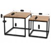 Mebel Elite Набор столиков Carmi «Золотой дуб»/«Черный», ME.CARMI/DZ/CZ/L - Home Club, изображение 8