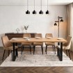 Mebel Elite Раздвижной стол Edwin 160–260 см, дуб золотистый/чёрный, ME.EDWIN/DZ/S - Home Club, изображение 3