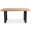 Mebel Elite Раздвижной стол Edwin 160–260 см, дуб золотистый/чёрный, ME.EDWIN/DZ/S - Home Club, изображение 5