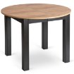Mebel Elite Комплект: стол Harry (102–142 см) из дуба Craft/черного цвета и 4 стула Chris серого цвета, W.HARRY/DC/CZ/S/CHRIS/P/CZ/V/Z4/K - Home Club, изображение 5