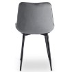 Mebel Elite Комплект: стол Harry (102–142 см) из дуба Craft/черного цвета и 4 стула Chris серого цвета, W.HARRY/DC/CZ/S/CHRIS/P/CZ/V/Z4/K - Home Club, изображение 13