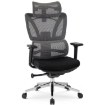 Mebel Elite Вращающееся кресло Delsin, эргономичное, чёрное, с подставкой для ног, ME.DELSIN/CZ/T/FO - Home Club