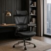Mebel Elite Вращающееся кресло Delsin, эргономичное, чёрное, с подставкой для ног, ME.DELSIN/CZ/T/FO - Home Club, изображение 2
