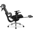 Mebel Elite Вращающееся кресло Delsin, эргономичное, чёрное, с подставкой для ног, ME.DELSIN/CZ/T/FO - Home Club, изображение 6