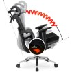 Mebel Elite Вращающееся кресло Delsin, эргономичное, чёрное, с подставкой для ног, ME.DELSIN/CZ/T/FO - Home Club, изображение 13