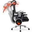 Mebel Elite Вращающееся кресло Delsin, эргономичное, чёрное, с подставкой для ног, ME.DELSIN/CZ/T/FO - Home Club, изображение 14