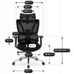 Mebel Elite Вращающееся кресло Delsin, эргономичное, чёрное, с подставкой для ног, ME.DELSIN/CZ/T/FO - Home Club, изображение 15