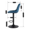 Mebel Elite Стул Arcos 2, темно-синий, велюровый, ME.ARCOS2/GR/V/H - Home Club, изображение 11