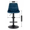Mebel Elite Стул Arcos 2, темно-синий, велюровый, ME.ARCOS2/GR/V/H - Home Club, изображение 12