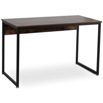 Mebel Elite Письменный стол Ross 120 см, дуб рустикальный/чёрный, ME.ROSS/BR/CZ/B - Home Club